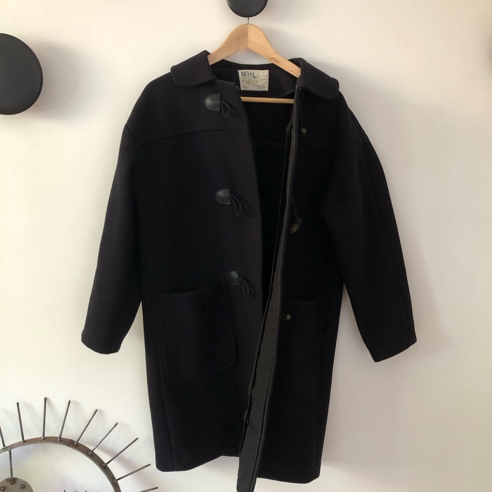 Margaret Howell Dark Navy Peacoat